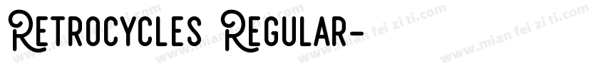 Retrocycles Regular字体转换